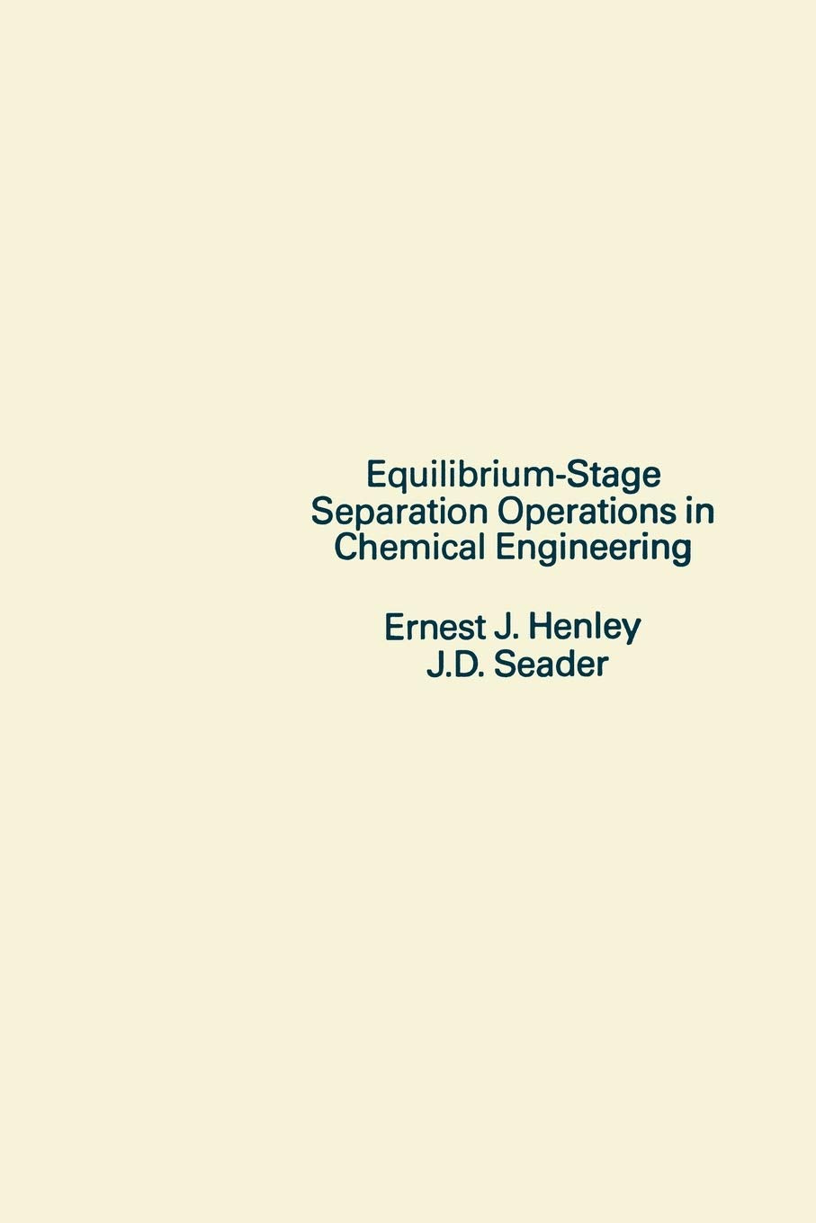 EquilibriumStage Separation Operations in Chemical Engineering,Used
