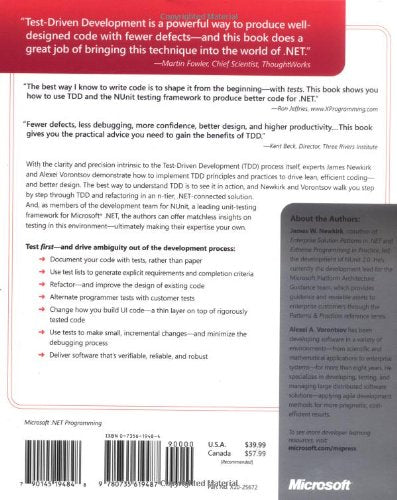 TestDriven Development in Microsoft .NET,Used