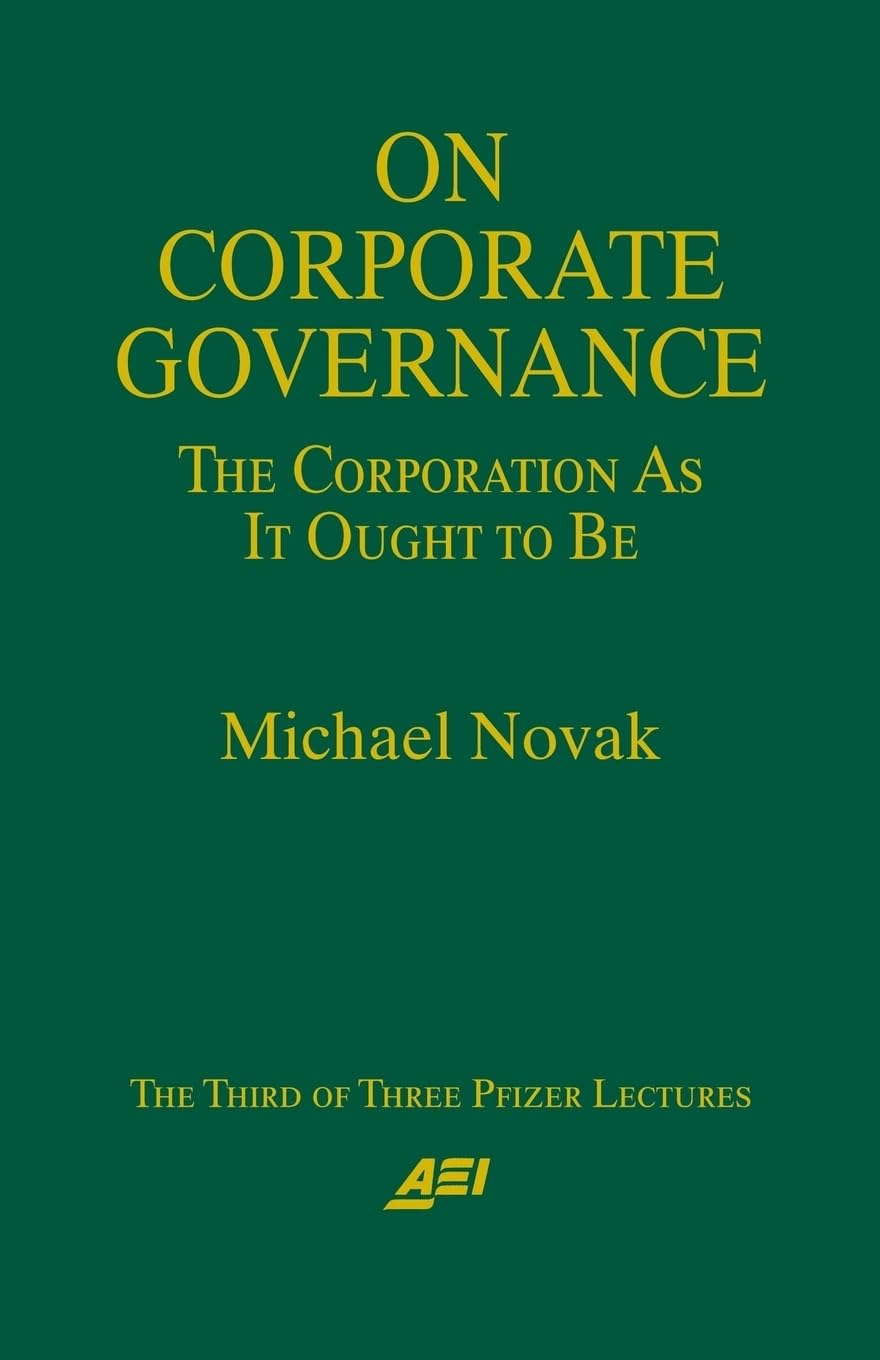 On Corporate Governance (Pfizer Lecture Series),Used