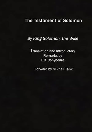 The Testament Of Solomon: (Original Version),Used