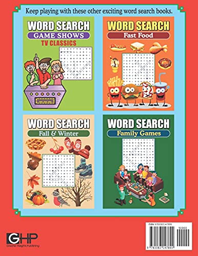Word Search Christmas Movies: Large Print Word Find Puzzles,Used