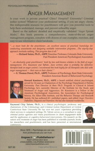 Anger Management: The Complete Treatment Guidebook for Practitioners (The Practical Therapist Series),New