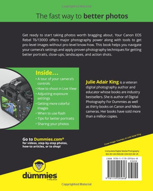 Canon EOS Rebel T6/1300D For Dummies (For Dummies (Lifestyle))