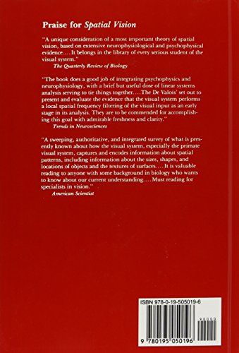 Spatial Vision (Oxford Psychology Series),Used