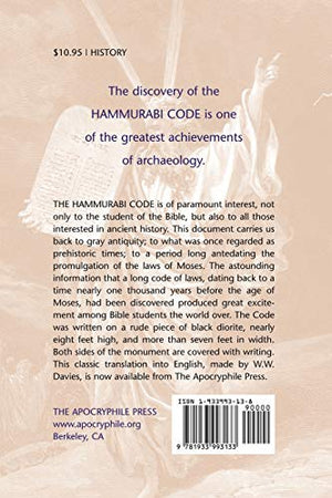The Codes of Hammurabi and Moses,New