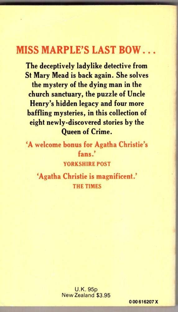 Miss Marple's Final Cases and Others,Used