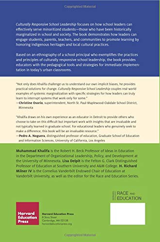 Culturally Responsive School Leadership (Race And Education)