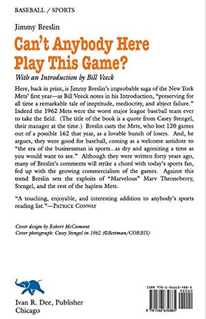 Can't Anybody Here Play This Game?: The Improbable Saga of the New York Met's First Year,Used