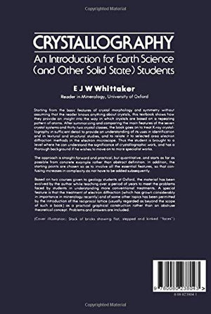 Crystallography: An Introduction for Earth Science and Other Solid State Students,Used