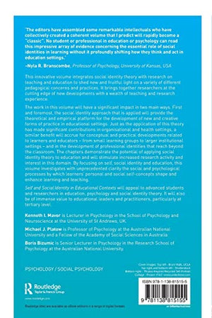 Self and Social Identity in Educational Contexts,Used