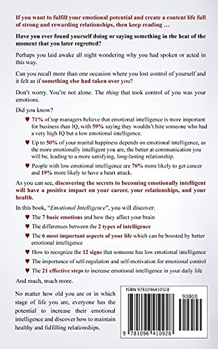 EMOTIONAL INTELLIGENCE: 21 EFFECTIVE TIPS TO BOOST YOUR EQ (A Practical Guide To Mastering Emotions, Improving Social Skills & F,Used