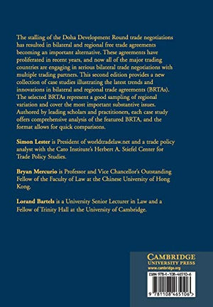 Bilateral and Regional Trade Agreements: Volume 2: Case Studies,Used