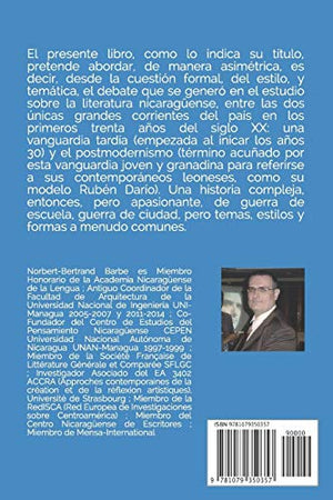 LITERATURA VANGUARDISTA Y POSTMODERNISTA NICARAGENSE (Arte Y Literatura Nicaragenses Y Centroamericanas) (Spanish Edition),Used