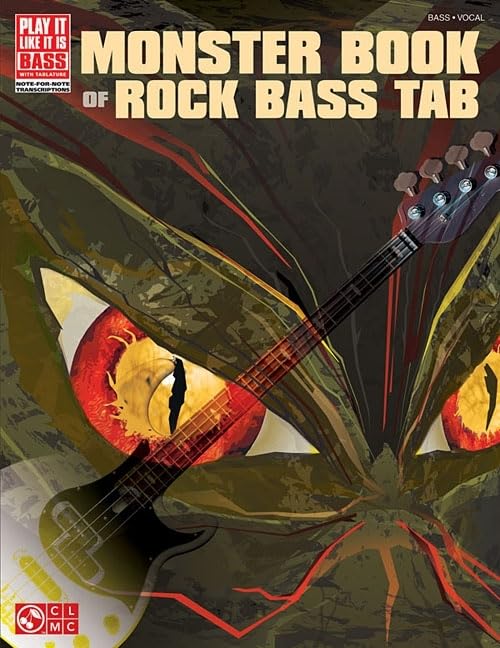 Monster Book of Rock Bass Tab (Play It Like It Is Bass),New