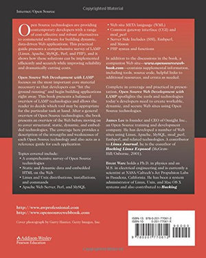 Open Source Development with LAMP: Using Linux, Apache, MySQL, Perl, and PHP,Used