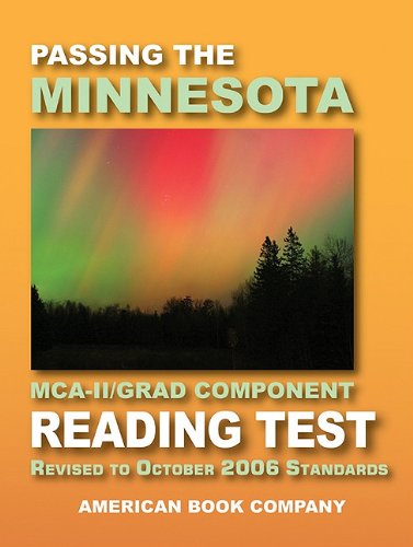 Passing The Minnesota Mcaii/Grad Component Reading Test,Used