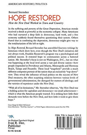 Hope Restored: How the New Deal Worked in Town and Country,Used