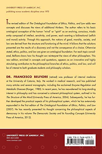 The Ontological Foundation of Ethics, Politics, and Law,Used