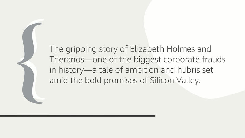 Bad Blood: Secrets And Lies In A Silicon Valley Startup-used