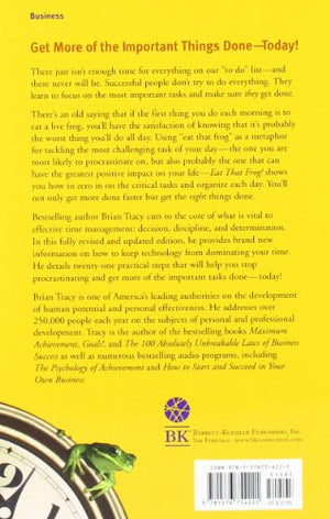 Eat That Frog!: 21 Great Ways to Stop Procrastinating and Get More Done in Less Time,New