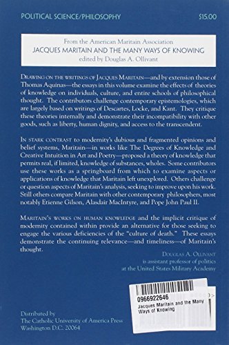 Jacques Maritain and the Many Ways of Knowing,New