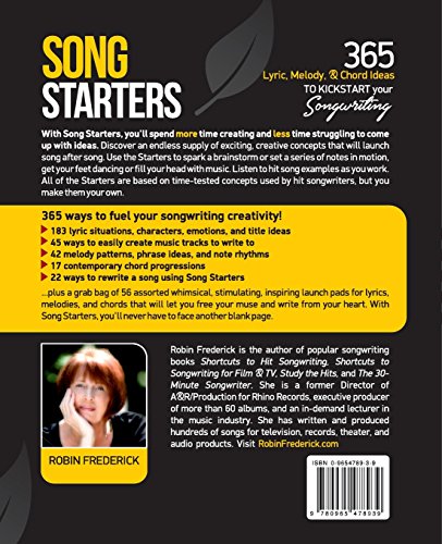 Song Starters: 365 Lyric, Melody, & Chord Ideas to Kickstart Your Songwriting,Used