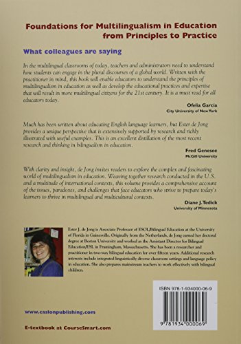 Foundations for Multilingualism in Education: From Principles to Practice,New