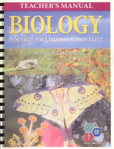 Biology 2E Teachers Manual *OP: Search For Order In Complexity,Used