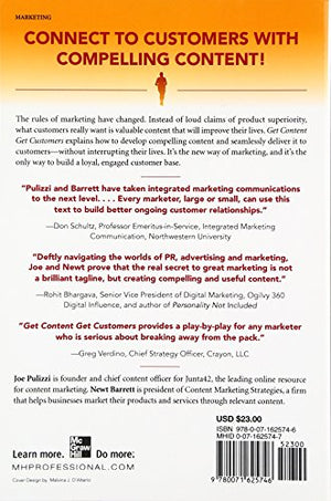 Get Content Get Customers: Turn Prospects into Buyers with Content Marketing,Used