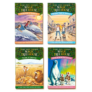 Magic Tree House Boxed Set, Books 912: Dolphins at Daybreak, Ghost Town at Sundown, Lions at Lunchtime, and Polar Bears Past Be,New