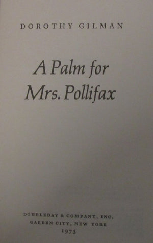 A Palm For Mrs. Pollifax,Used