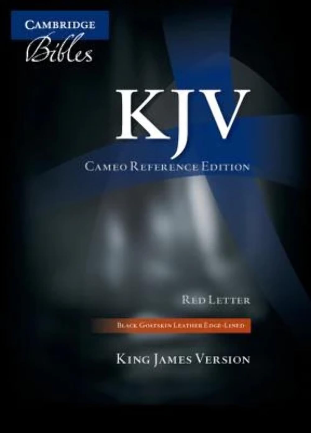 Kjv Cameo Reference Bible, Black Edgelined Goatskin Leather, Redletter Text, Kj456:Xre Black Goatskin Leather,New