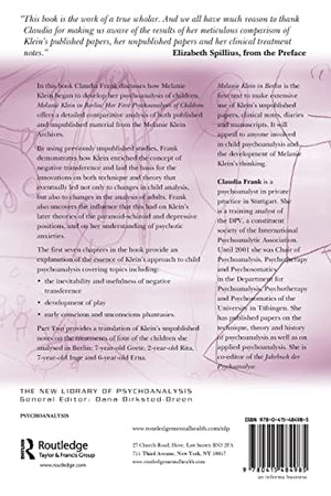 Melanie Klein in Berlin: Her First Psychoanalyses of Children (The New Library of Psychoanalysis),Used