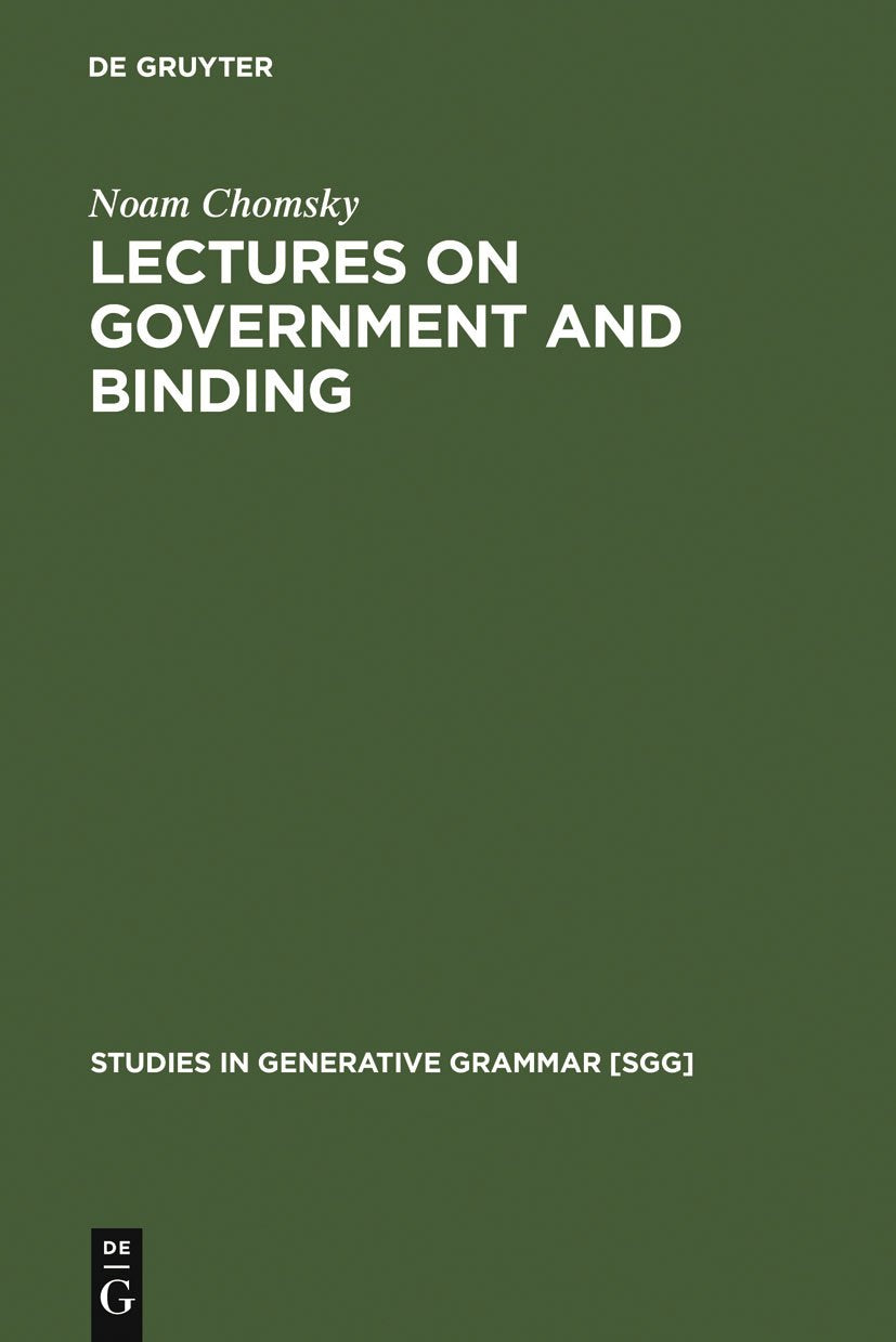Lectures on Government and Binding: The Pisa Lectures (Studies in Generative Grammar [SGG], 9),Used