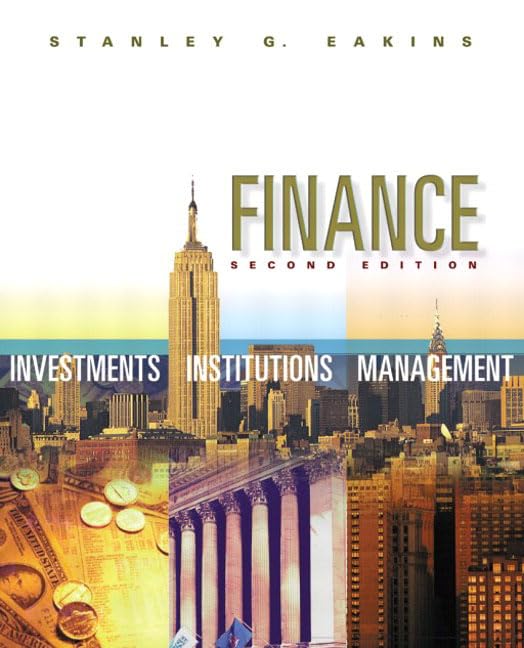 Finance: Investments, Institutions, and Management (2nd Edition),Used