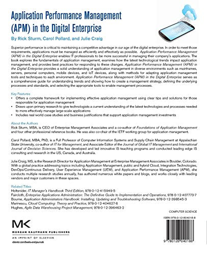 Application Performance Management (APM) in the Digital Enterprise: Managing Applications for Cloud, Mobile, IoT and eBusiness,Used