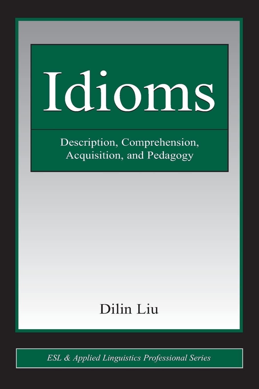 Idioms: Description, Comprehension, Acquisition, And Pedagogy (Esl & Applied Linguistics Professional Series),Used