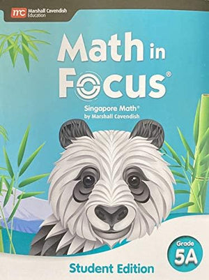 Student Edition Volume A Grade 5 2020 (Math In Focus),New