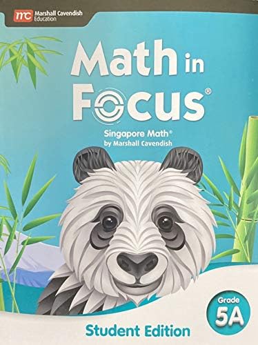 Student Edition Volume A Grade 5 2020 (Math In Focus),New
