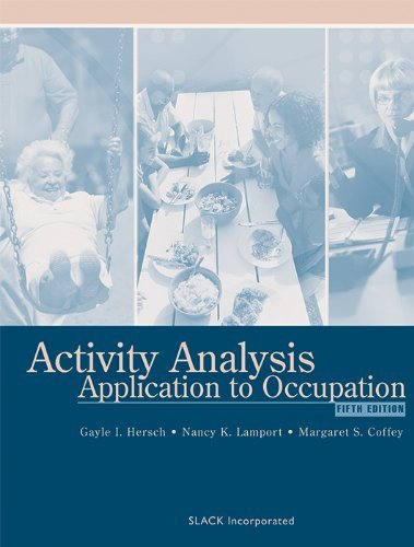 Activity Analysis: Application to Occupation,New
