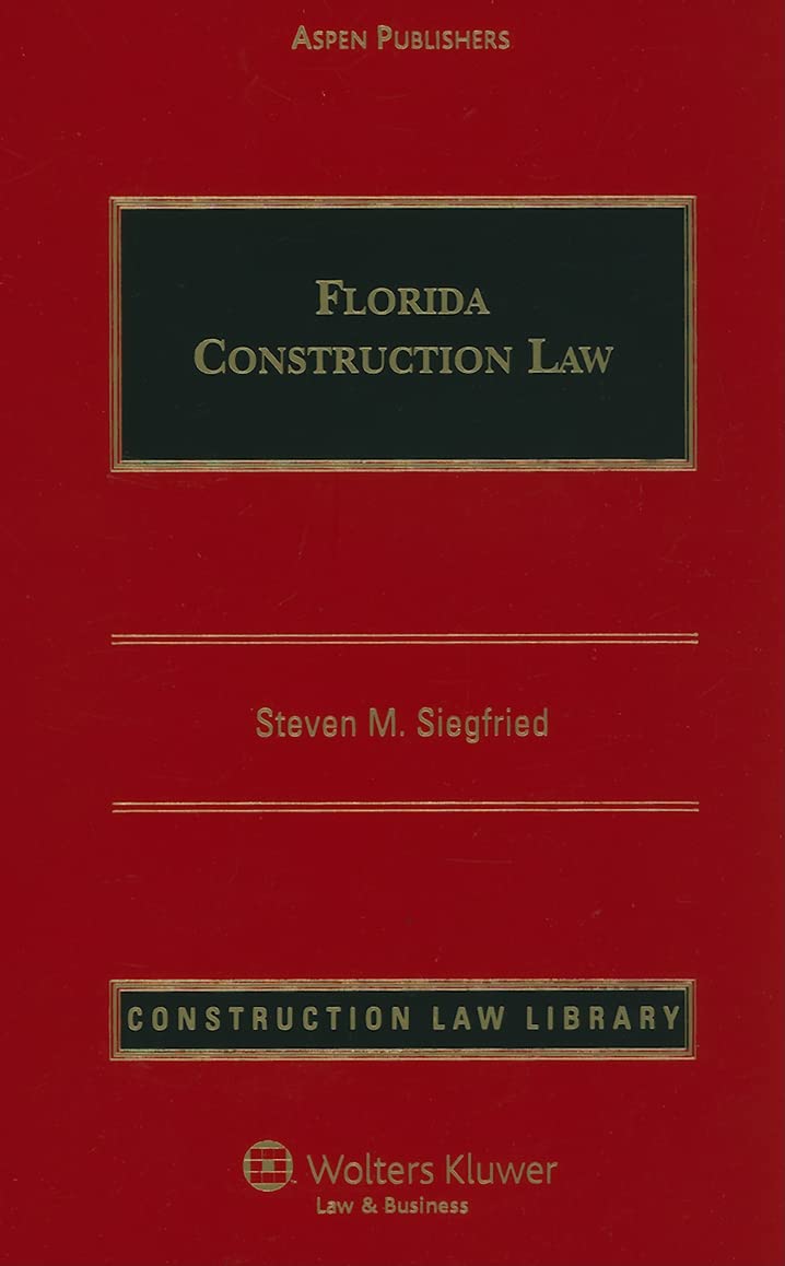 Florida Construction Law (Construction Law Library),Used