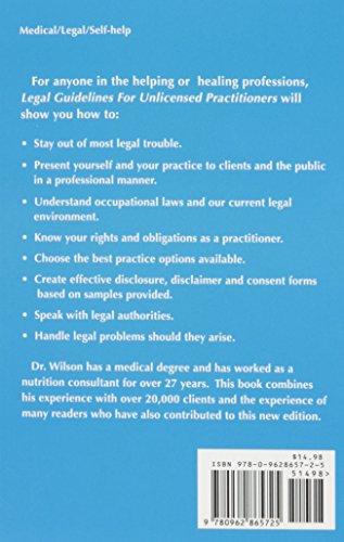 Legal Guidelines For Unlicensed Practitioners