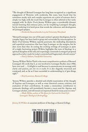 Before Truth: Lonergan, Aquinas, And The Problem Of Wisdom