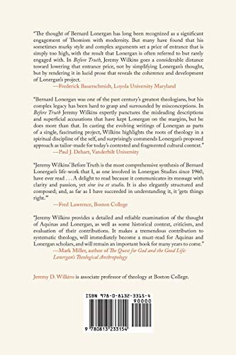 Before Truth: Lonergan, Aquinas, And The Problem Of Wisdom