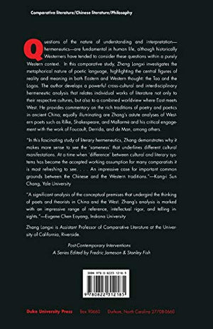 The Tao And The Logos: Literary Hermeneutics, East And West (Postcontemporary Interventions),New