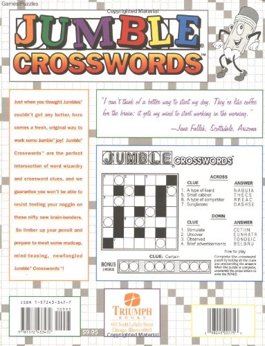 Jumble Crosswords: A New Twist on an Old Favorite (Jumbles),Used