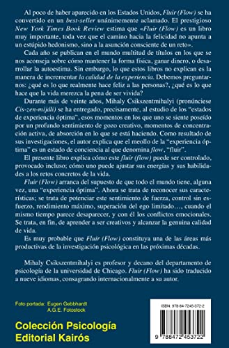 Fluir (Flow): Una psicologa de la felicidad (Spanish Edition),Used