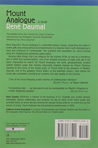 Mount Analogue: A Tale of NonEuclidean and Symbolically Authentic Mountaineering Adventures,Used