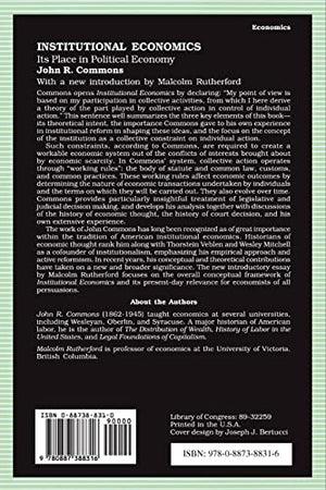 Institutional Economics : Its Place in Political Economy, Volume 2,Used