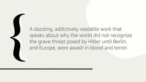 CROWN In the Garden of Beasts Book - Love, Terror, and an American Family in Hitler's Berlin - Black Cover